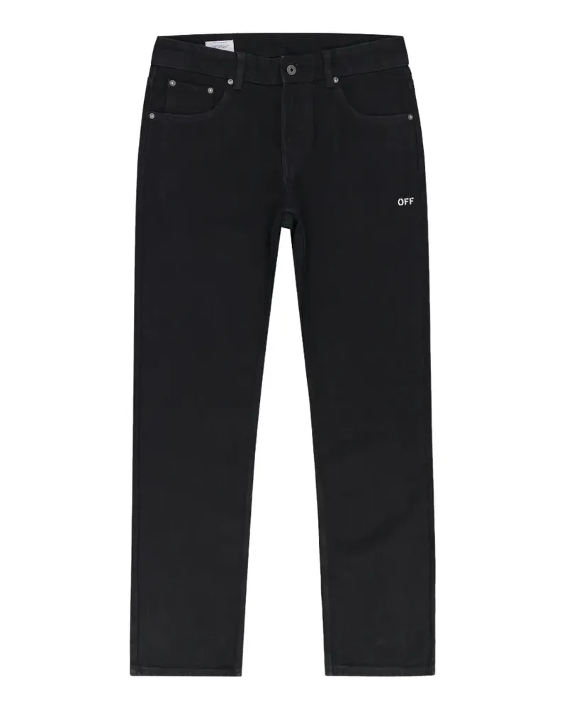 OFF-WHITE Spray Diag Jeans - Schwarz Schwarz