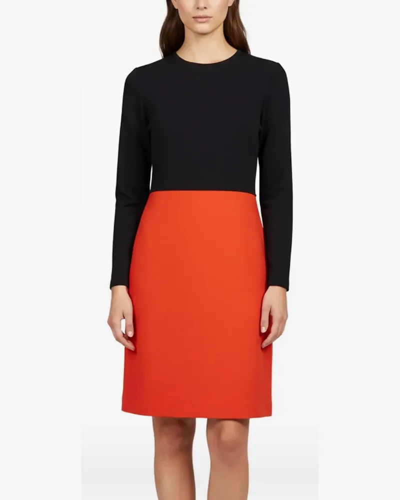 Victoria Beckham colour-block mini dress - Orange Orange