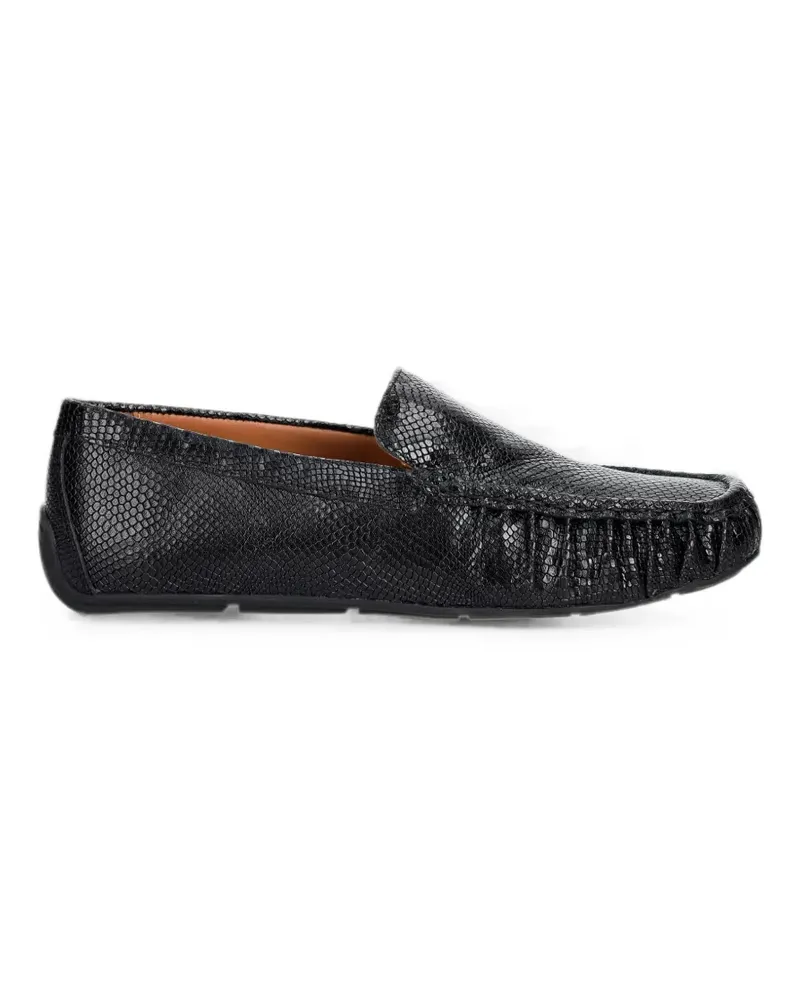 Vagabond Mika Loafer mit Schlangeneffekt - Schwarz Schwarz