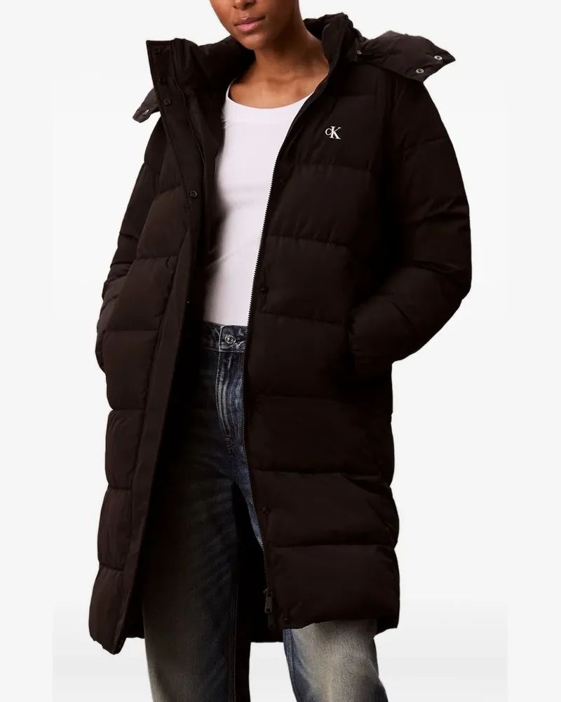 Calvin Klein hooded padded coat - Schwarz Schwarz