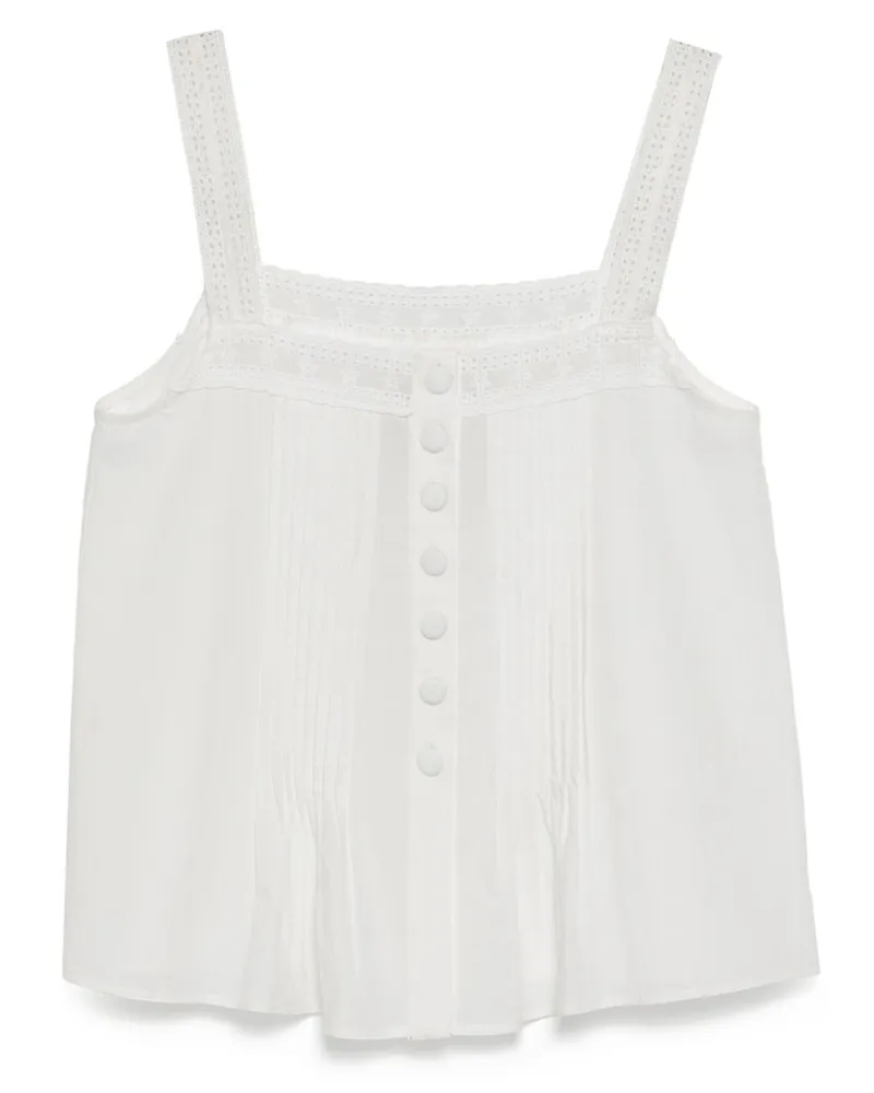Bambah Ritchel Camisole-Top mit Spitzenbesatz - Weiß Weiß