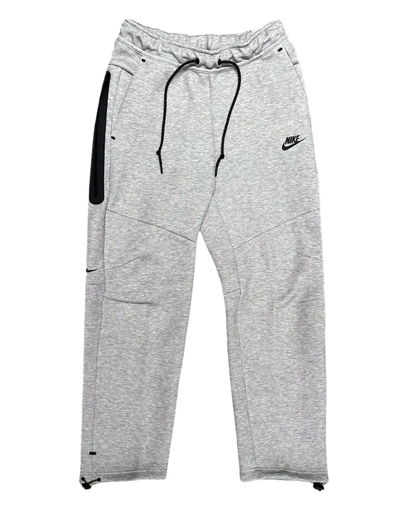Nike open-hem fleece cotton trousers - Grau Grau