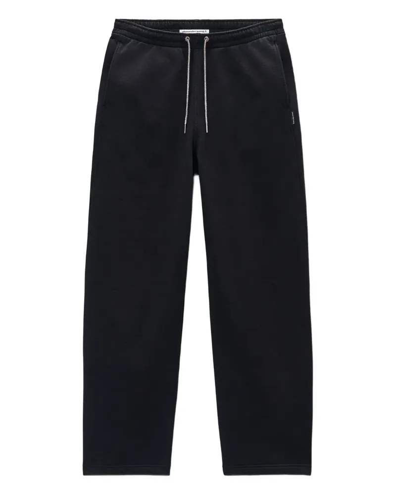 Alexander Wang Jogginghose mit Strass-Kordelzug - Schwarz Schwarz