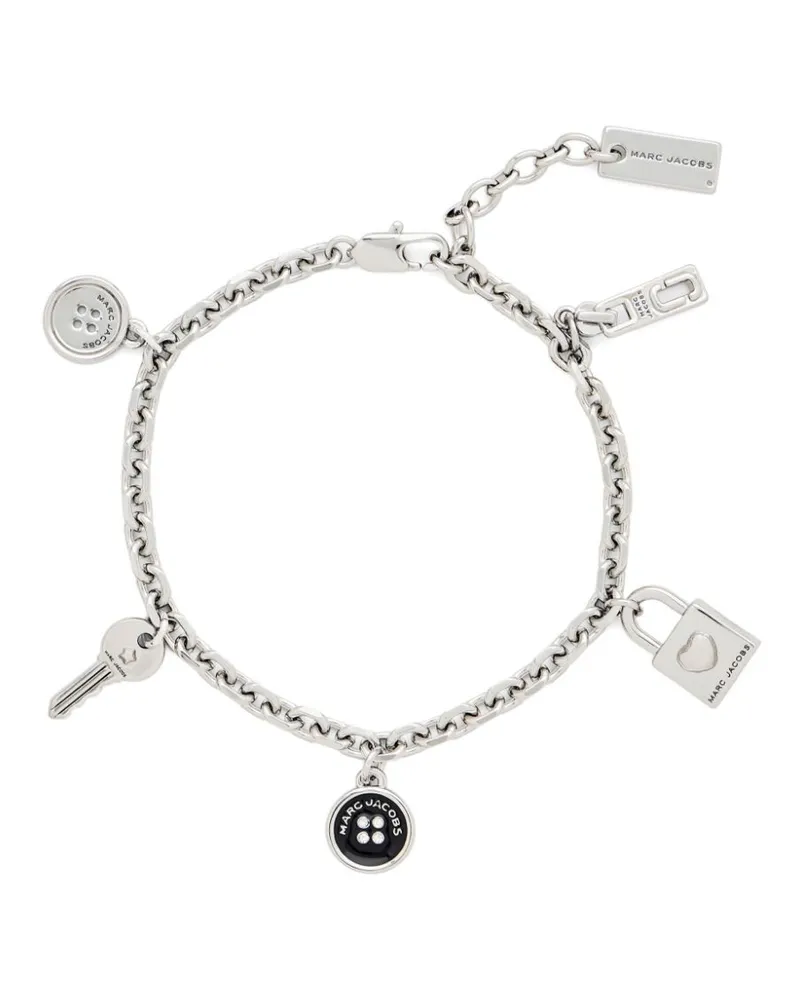 Marc Jacobs The Button Armband mit Anhänger - Silber Silber