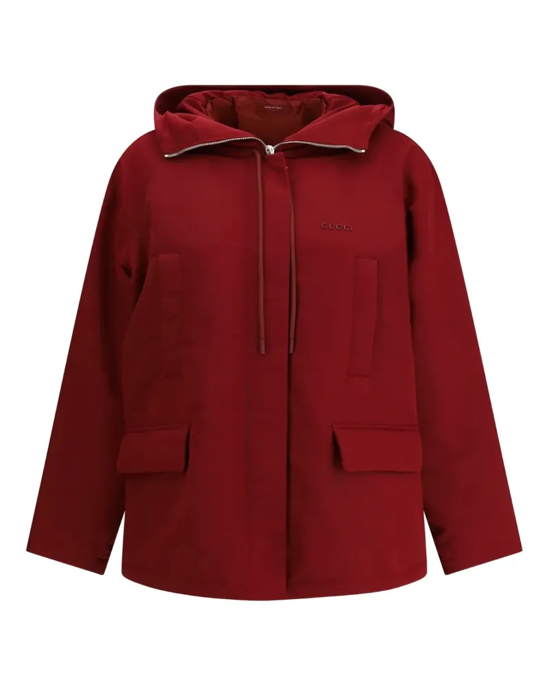 Gucci padded hooded jacket - Rot Rot
