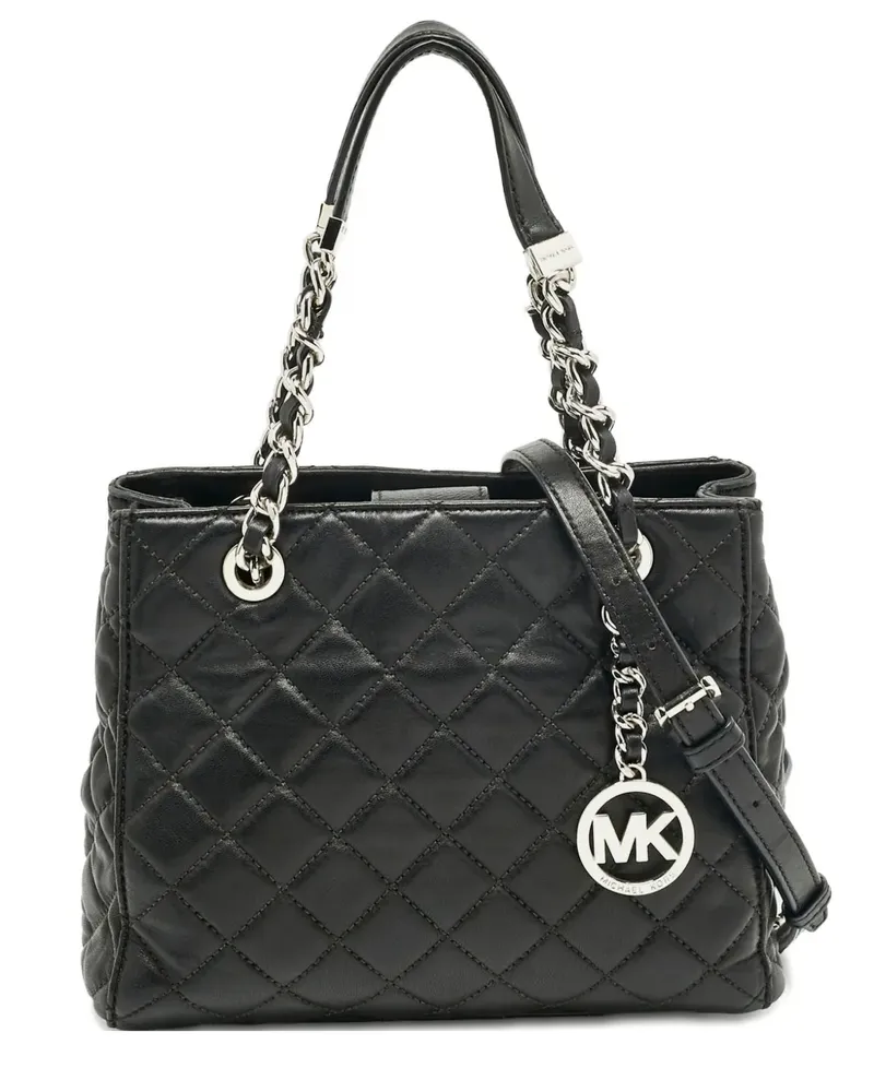 Michael Kors Susannah quilted leather tote bag - Schwarz Schwarz