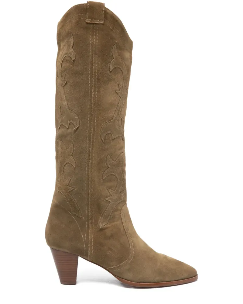 ba&sh Casey Stiefel mit Absatz 65mm - Grün Grün