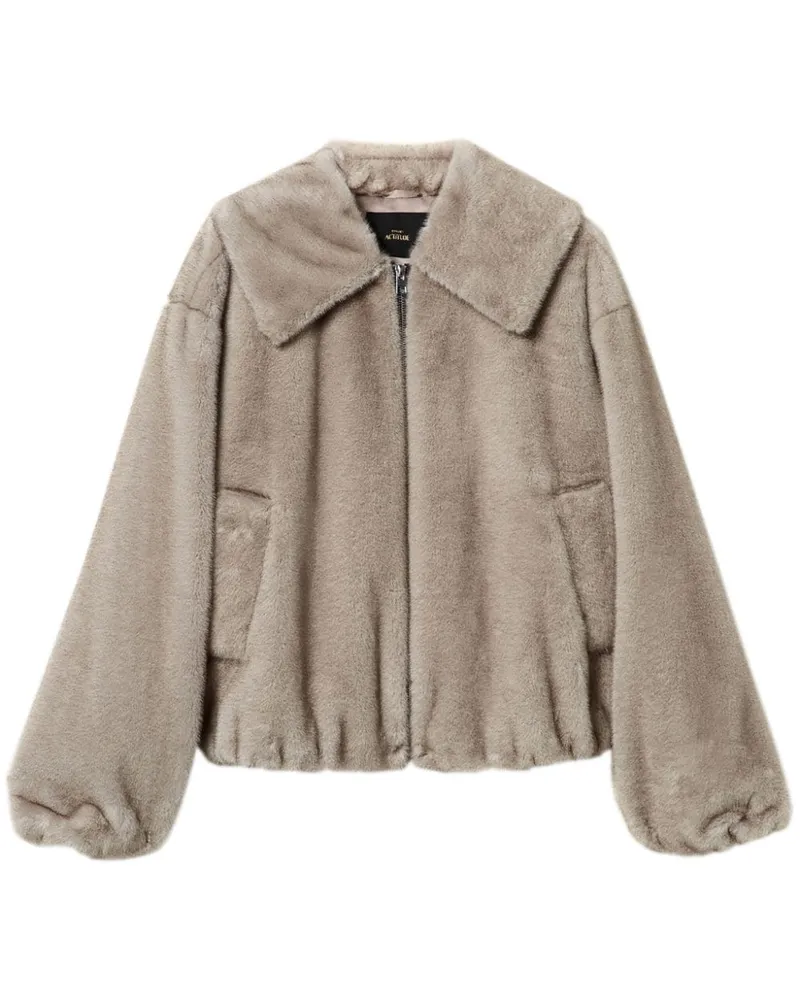 Twin-Set Cropped-Jacke - Grau Grau