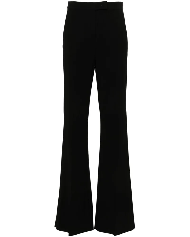 Max Mara Hoch sitzende Palazzohose - Schwarz Schwarz