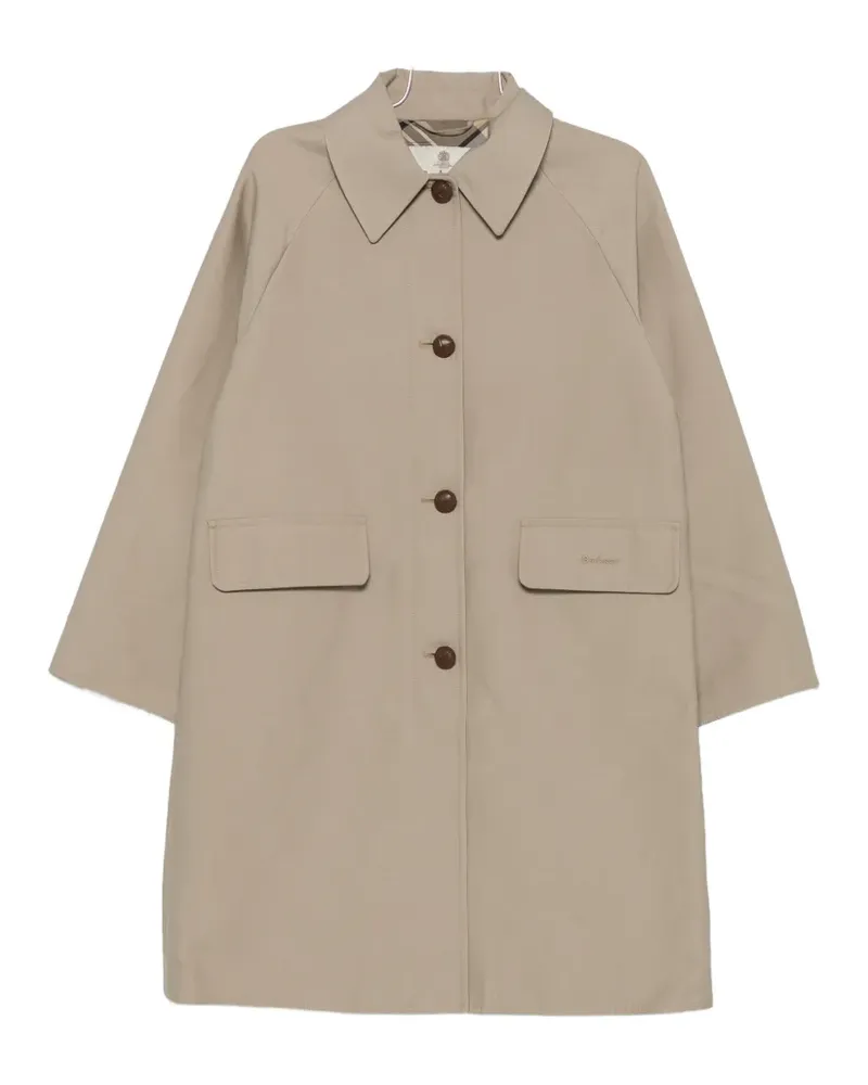 Barbour Karierte Jacke mit Logo-Stickerei - Nude Nude