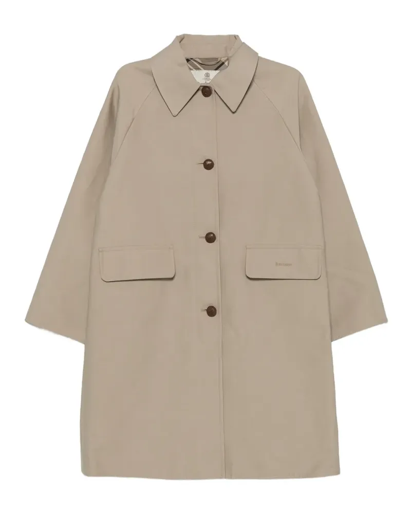 Barbour Karierte Jacke mit Logo-Stickerei - Nude Nude