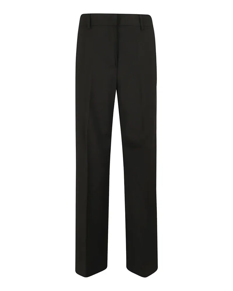 Max Mara pressed-crease straight-leg trousers - Schwarz Schwarz