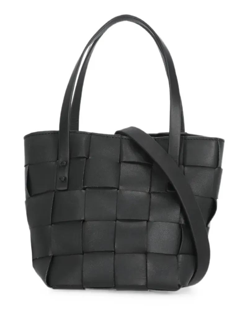 P.A.R.O.S.H. Gewebte Schultertasche - Schwarz Schwarz