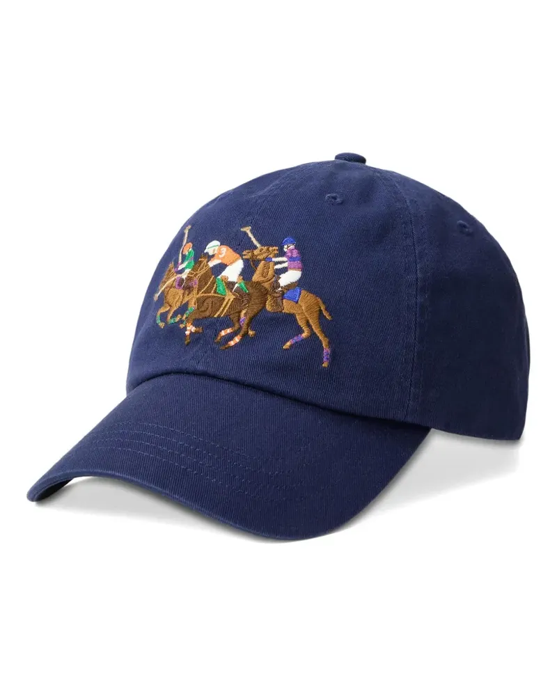 Ralph Lauren Baseballkappe mit Polo Pony-Stickerei - Blau Blau