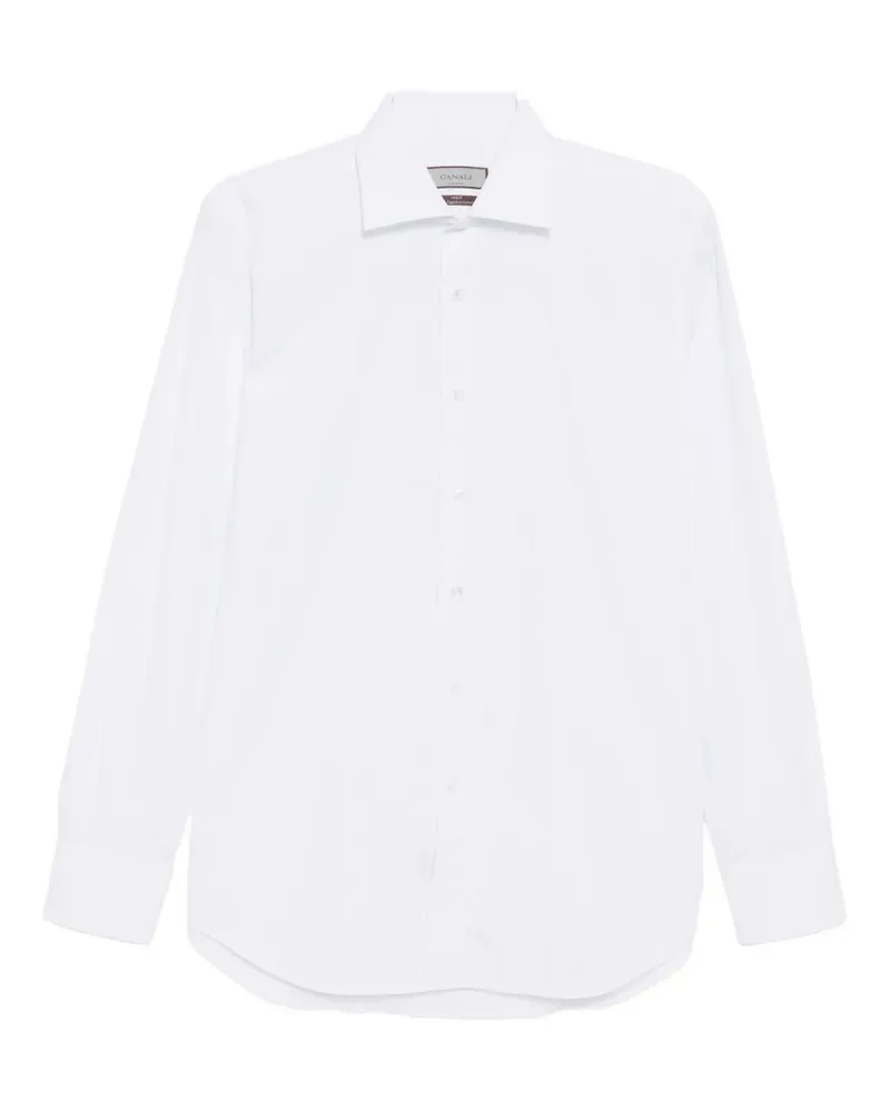 Canali Nuvola cotton shirt - Weiß Weiß