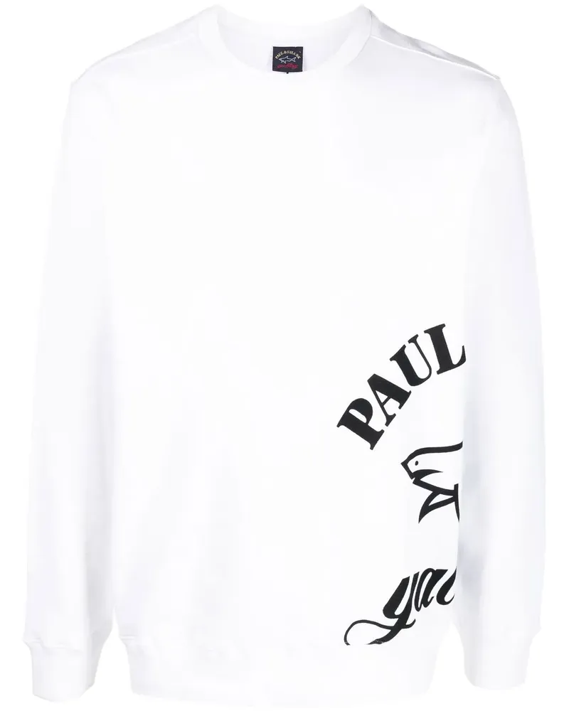 Paul & Shark Sweatshirt mit Logo-Print - Weiß Weiß