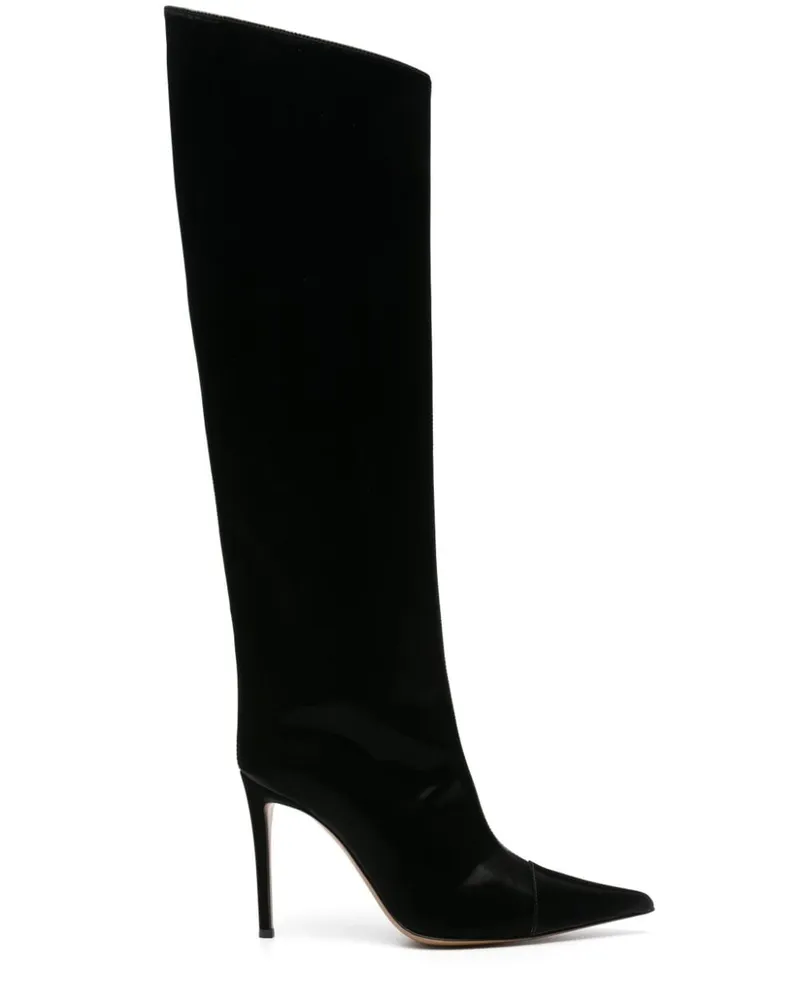 Alexandre Vauthier Kniehohe Alex Stiefel 105mm Schwarz