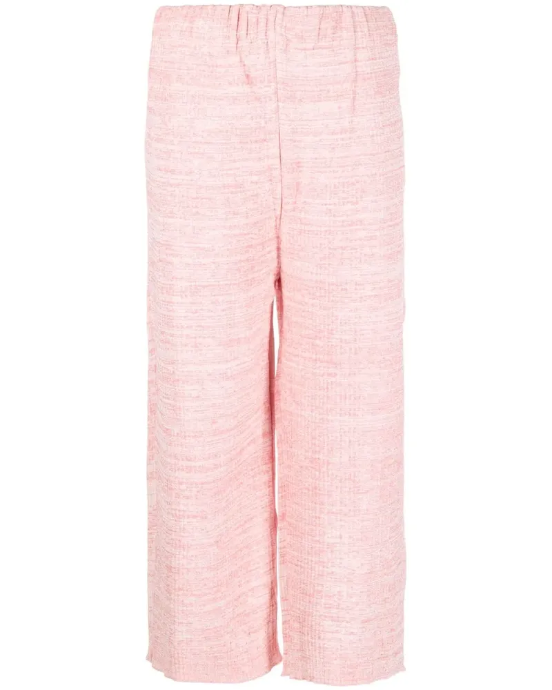 VITELLI Gestrickte Cropped-Hose - Rosa Rosa