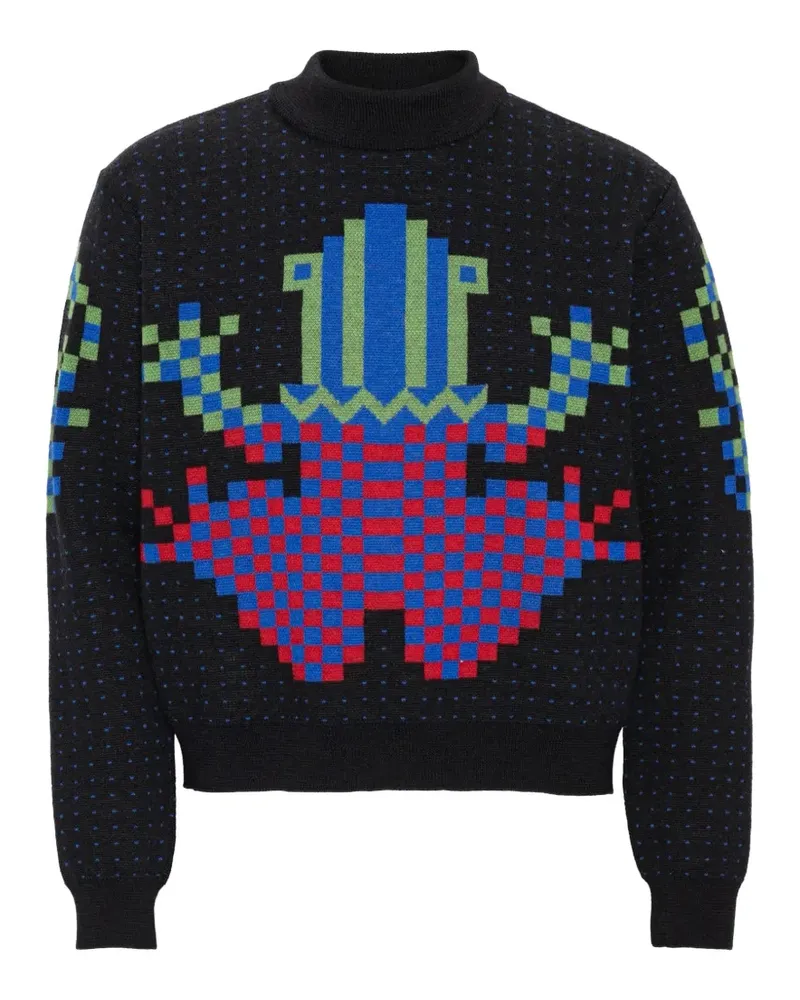Henrik Vibskov cross-stitch sweater - Schwarz Schwarz