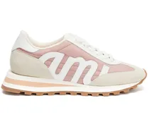 Sneakers mit Logo-Patch - Rosa
