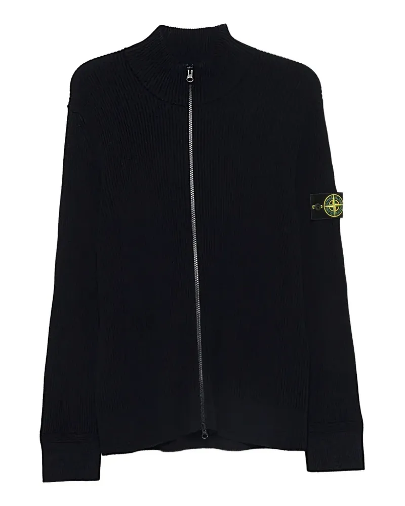 Stone Island 5100017 RWS Pullover mit Reißverschluss - Schwarz Schwarz