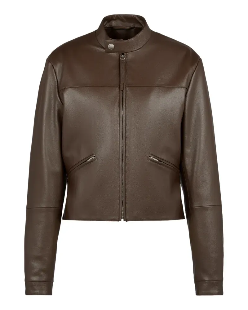 TOD'S Biker aus Leder - Braun Braun