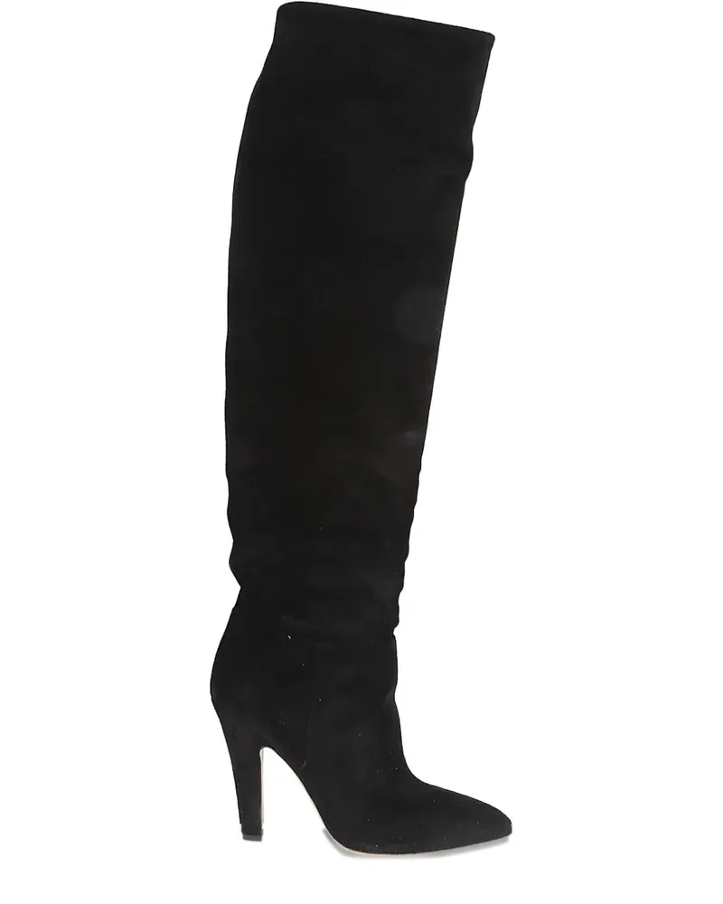 Paris Texas 100mm leather boots - Schwarz Schwarz