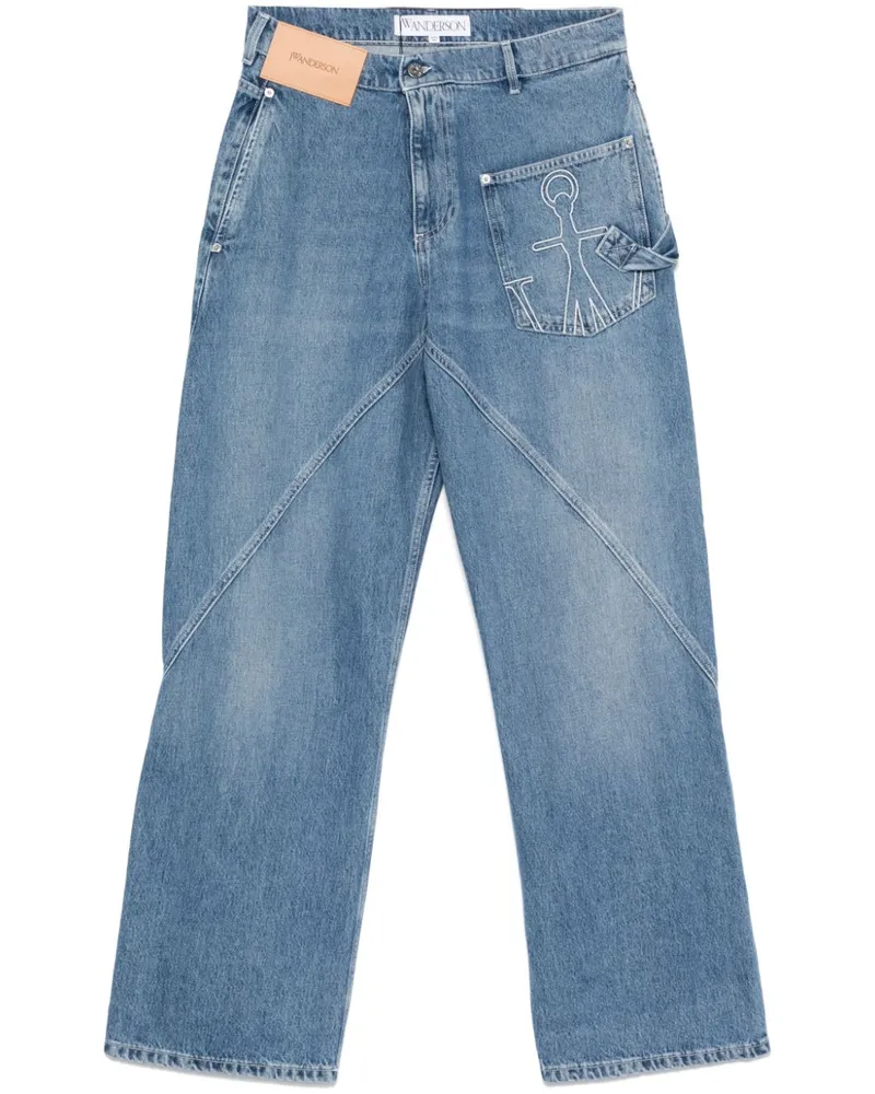 J.W.Anderson Verdrehte Jeans - Blau Blau