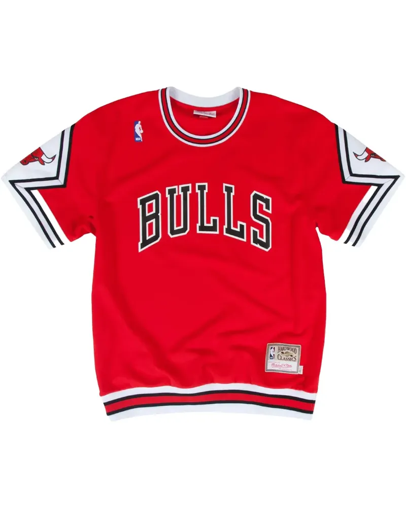 Mitchell & Ness NBA Authentic "Chicago Bulls 87-88" T-Shirt - Rot Rot