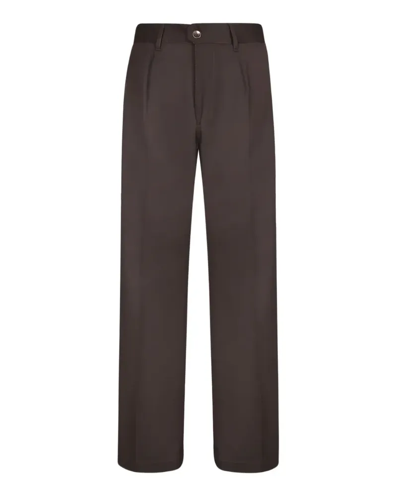 Incotex pleated straight-leg trousers - Braun Braun