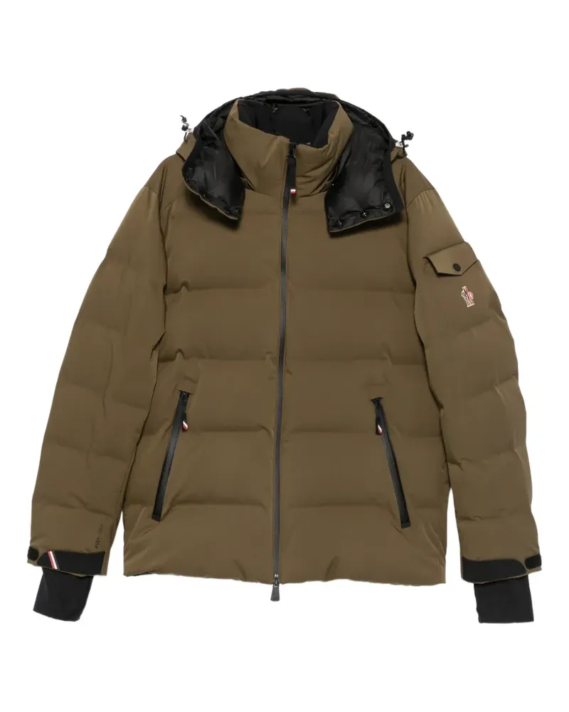 Moncler Gesteppte Montegetech Kapuzenjacke - Grün Grün