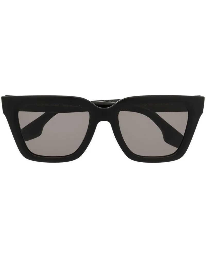 Victoria Beckham Sonnenbrille mit eckigem Gestell - Schwarz Schwarz