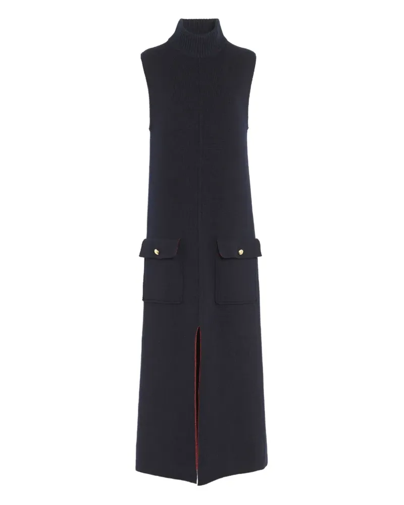 Barrie Midikleid mit Rollkragen - Schwarz Schwarz