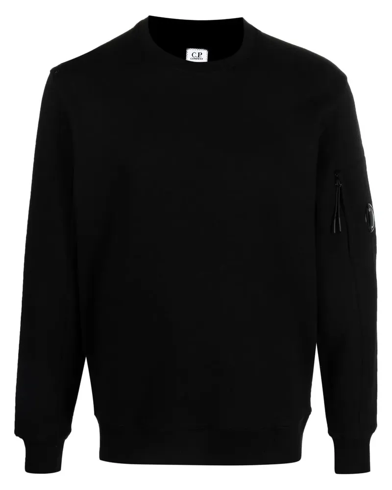 C.P. Company Sweatshirt mit Linsen-Detail - Schwarz Schwarz