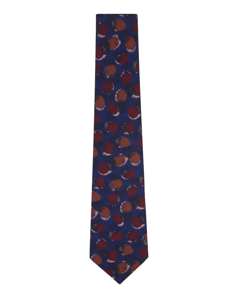 Kiton polka-dot tie - Blau Blau