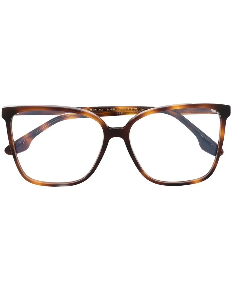 Victoria Beckham Brille in Schildpattoptik - Braun Braun