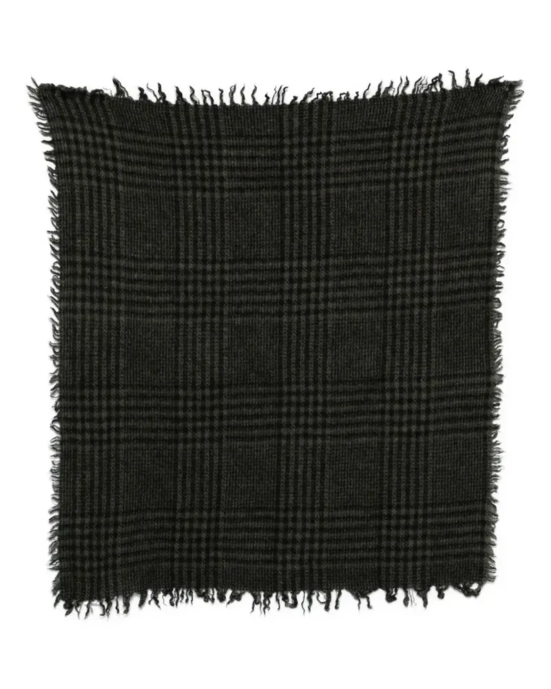 Faliero Sarti Schal mit ausgefransten Kanten - Schwarz Schwarz