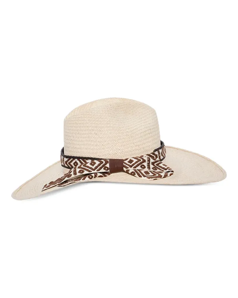 Johanna Ortiz Hut mit Schleifenmuster - Nude Nude