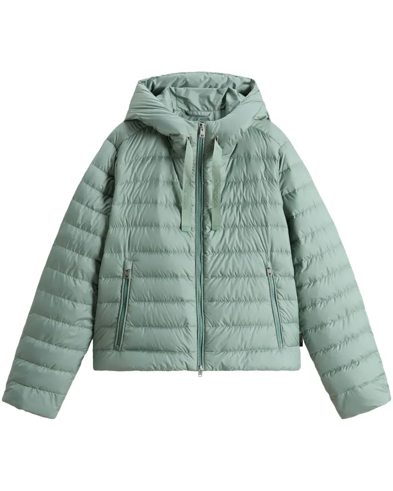 Woolrich Gesteppte Kapuzenjacke - Grün Grün