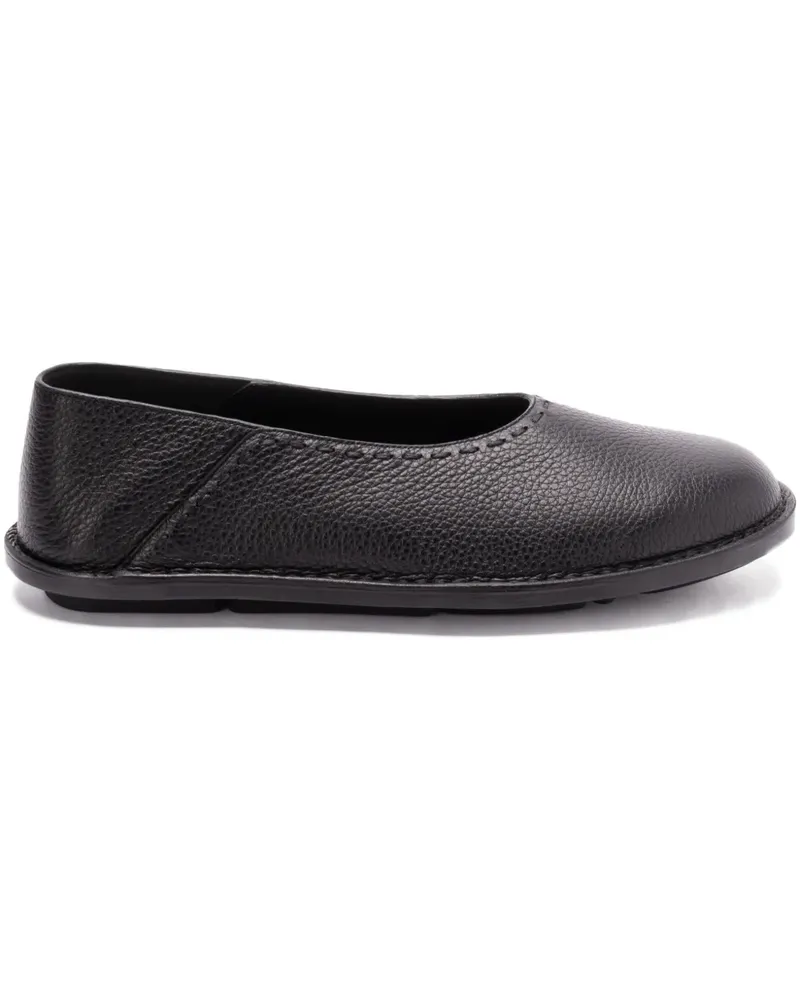 Fendi Slipper aus Leder - Schwarz Schwarz