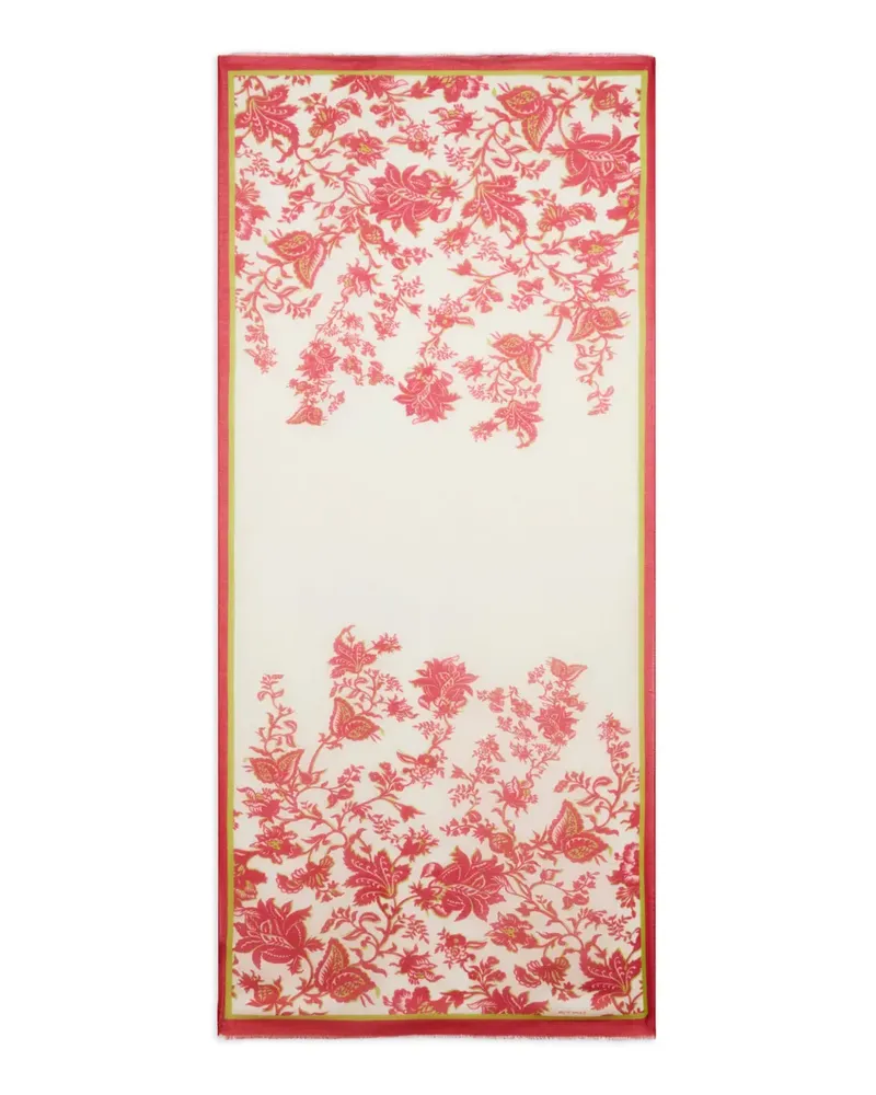 Etro Schal mit Blumen-Print - Nude Nude