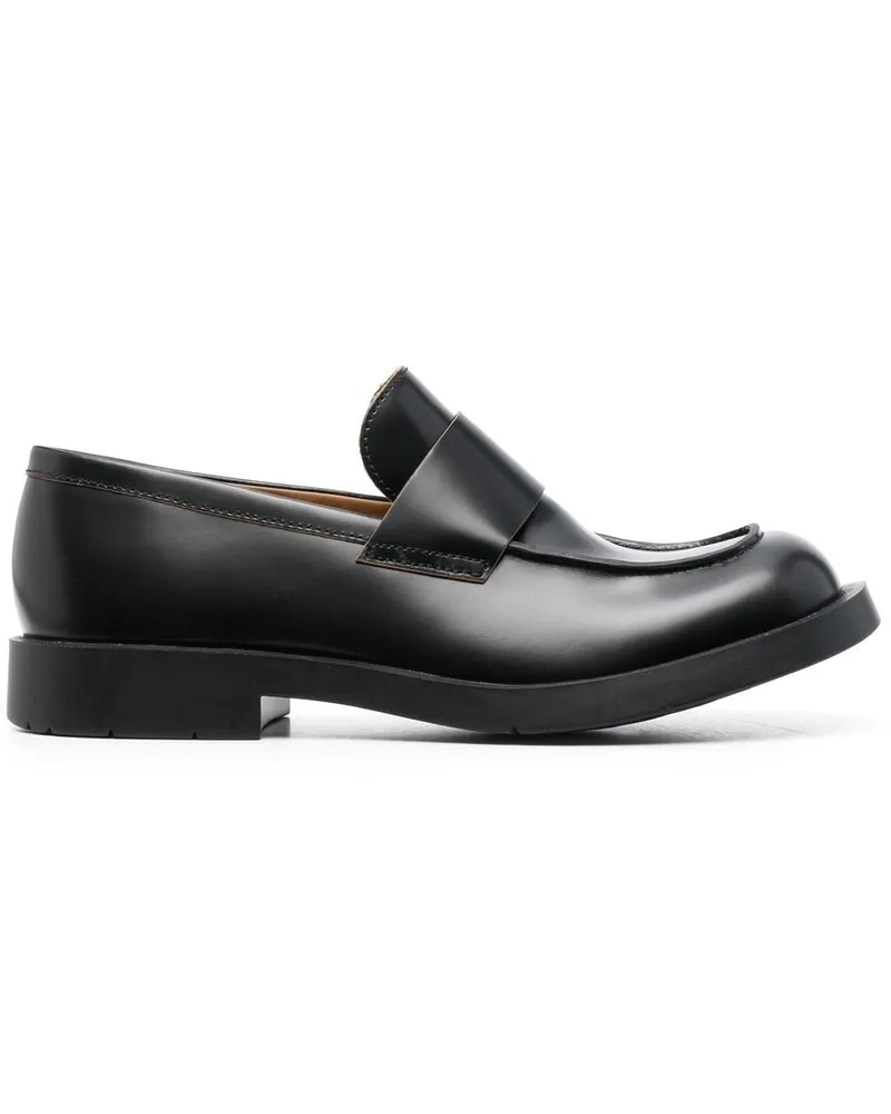 Camper Loafer mit eckiger Kappe - Schwarz Schwarz