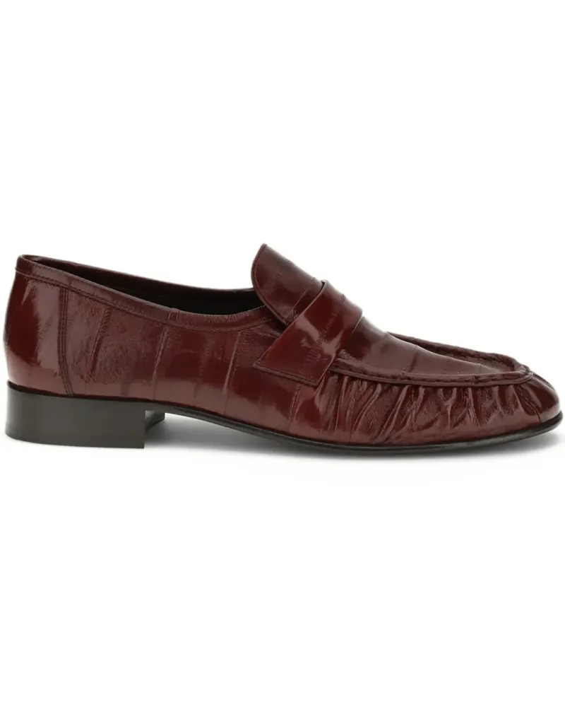 The Row Soft Penny-Loafer - Braun Braun