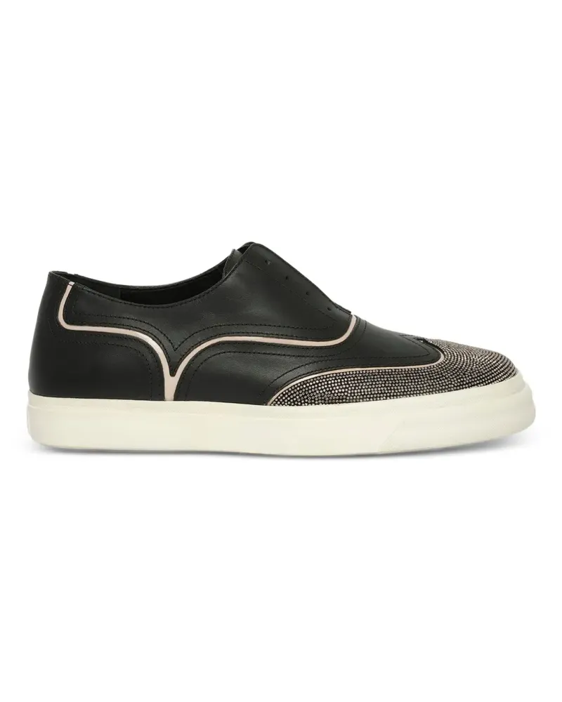 Giuseppe Zanotti Sneakers mit Kristallen - Schwarz Schwarz