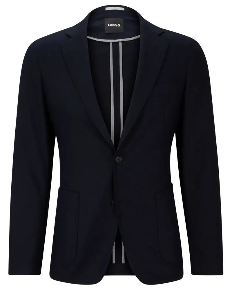 HUGO BOSS Einreihiges Sakko mit fallendem Revers - Blau Blau