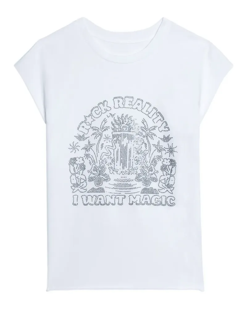 Zadig & Voltaire Cloe crew-neck T-shirt - Weiß Weiß