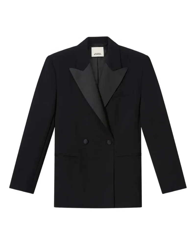 Isabel Marant Ranyae Blazer mit steigendem Revers - Schwarz Schwarz