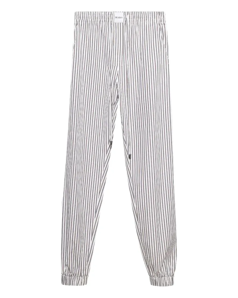ATTICO Lange Hose mit Streifen - Weiß Weiß