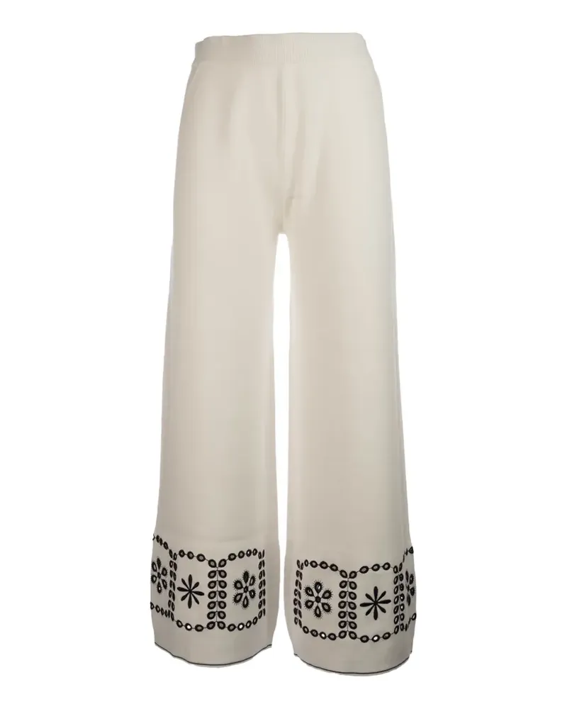 Paul Smith embroidered trousers - Weiß Weiß