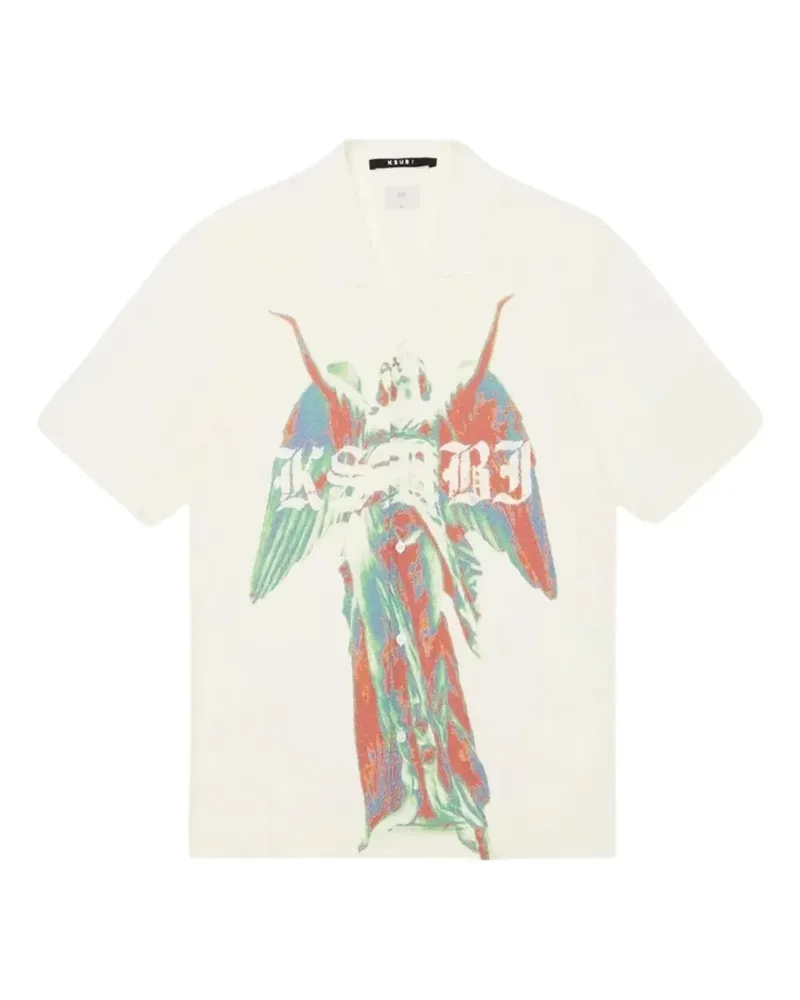ksubi Hemd mit grafischem Print - Weiß Weiß